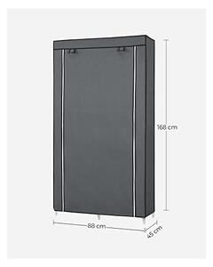 Dulap pliabil, Songmics, Gri, RYG84G, 88 x 45 x 168 cm