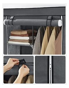 Dulap pliabil, Songmics, Gri, RYG84G, 88 x 45 x 168 cm