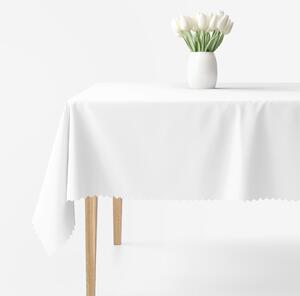 Goldea față de masă teflonată - albă cu luciu satinat 120 x 140 cm