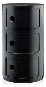 Componibili 3 Masă Laterală Black - Kartell
