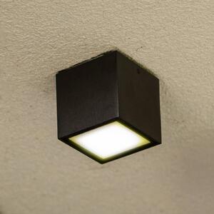 LUTEC Lampă de tavan pentru exterior cu LED GEMINI, gri închis, 9 x cm, IP65, Gri, Aluminiu, Modern