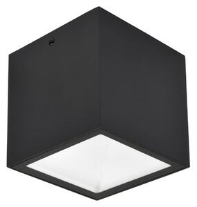 LUTEC Lampă de tavan pentru exterior cu LED GEMINI, negru, 9 x cm, IP65, Negru, Aluminiu, Modern