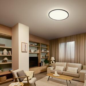 Philips Plafonieră LED Superslim, negru, CCT, dimabil, reglabil, Negru, Camera de zi / sufragerie, Plastic