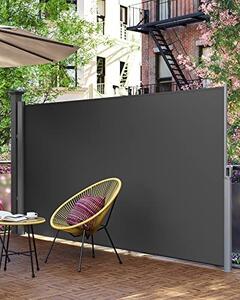 Copertina solara laterala, Songmics, Gri, 200x400 cm