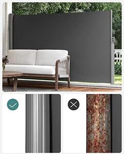 Copertina solara laterala, Songmics, Gri, 200x400 cm