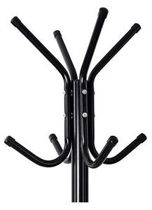Cuier tip pom Model Wise, Negru, 49x49x176 cm