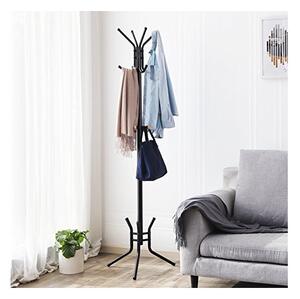 Cuier tip pom Model Wise, Negru, 49x49x176 cm