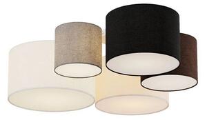 Laurenz 5 Plafonieră Brown/Beige - Lindby