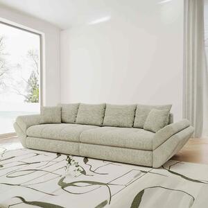Canapea extensibilă dumonde cu ladă de depozitare si sezut confortabil din spuma high-density, Loana Cremona Bej 300x100 cm