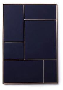 Nouveau Pin Large Brass/Navy Blue - Please Wait to be Seated
