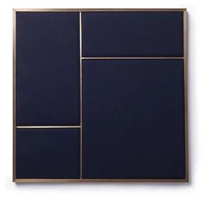 Nouveau Pin Medium Brass/Navy Blue - Please Wait to be Seated