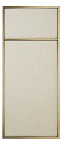 Nouveau Pin Small Brass/Canvas - Please Wait to be Seated