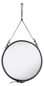 Adnet Oglindă Circular Ø58 Black Leather - GUBI