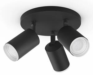 Fugato Spot 3 Plafonieră Bluetooth White/Color Amb. Black - Philips Hue