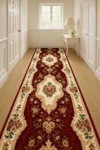 Traversa, Model Clasic 570 210, Festonata, Latime 80 cm, Crem Rosu 80 x 200