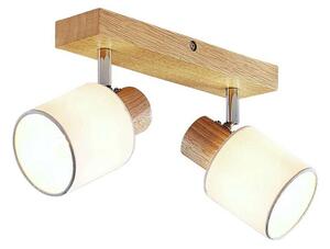 Wanessa 2 Plafonieră Wood/White - Lindby