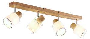 Wanessa 4 Plafonieră Wood/White - Lindby