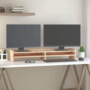 Suport pentru monitor, 100x24x16 cm, lemn masiv de pin