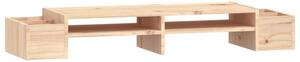 Suport pentru monitor, 100x27,5x15 cm, lemn masiv de pin