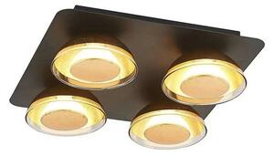Erin Plafonieră Black/Gold - Lindby