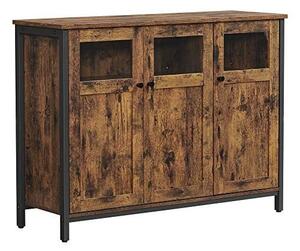 Comoda Model Mariam, Maro rustic/Negru, 100x35x75 cm