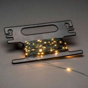 Konstsmide Christmas Ghirlandă picături verzi cu tambur 300 lumini, Verde, Metal