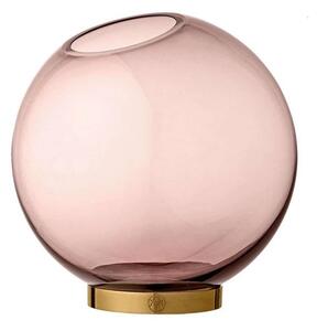 Globe Vaza w/Stand Ø21xH21 Rose/Gold - AYTM