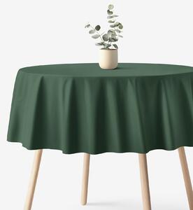 Goldea față de masă 100% bumbac verde închis - rotundă Ø 160 cm