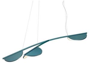 Almendra S3 Y Short Lustră Pendul Bay Blue Metallized - Flos