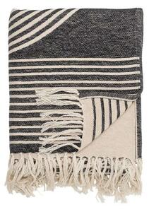 Anek Pătură Black/Cotton - Bloomingville
