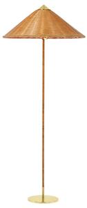 9602 Lampadar Brass/Wicker Willow - GUBI