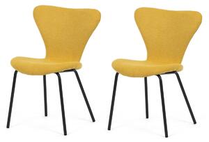 Set de scaune de sufragerie CT-S8010 YEL2, 2 buc