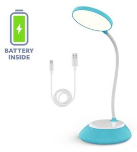 Lampă LED reîncărcabilă dimabilă de masă VISUA LED/5W/5V 3000-5000K 1200 mAh albastru
