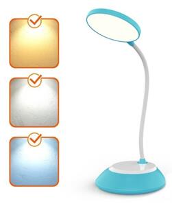 Lampă LED reîncărcabilă dimabilă de masă VISUA LED/5W/5V 3000-5000K 1200 mAh albastru