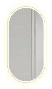 Oglindă LED OVL 50x100cm Gold