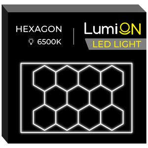JAKS Plafoniera LED LumiOn Dimensiuni: 410 x 290 cm, Model: LO-2, Formă: Hexagon
