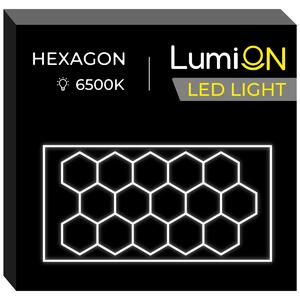 JAKS Plafoniera LED LumiOn Dimensiuni: 484,5 x 243,5 cm, Model: LO-5, Formă: Hexagon