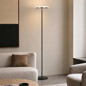 Lucande Lampadar LED Raymond, negru, CCT, dimabil, reglabil, Negru, Camera de zi / sufragerie, Metal, Modern