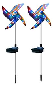 Set 2 Lampi solare pentru gradina 75x23cm model MORISCA RGB