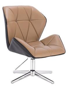 HR212CROSS SCAUN NEGRU ȘI CARAMEL
