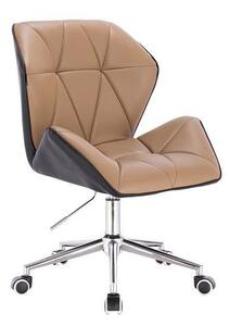 HR212K SCAUN NEGRU ȘI CARAMEL