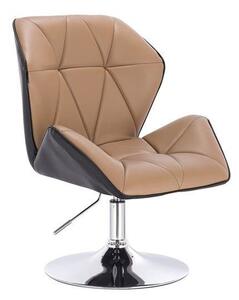 HR212 SCAUN NEGRU ȘI CARAMEL