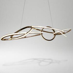 Lustra Living LED inelară cu sculptură luminoasă suspendată by Anzazo