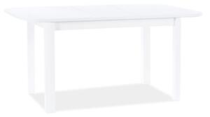 Masă de sufragerie extensibilă 105-140 cm Daniel (alb mat + alb mat) (pentru 4 până la 6 persoane). 1050098