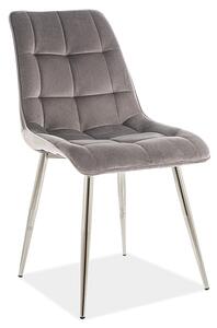 Scaun de sufragerie Charlie (Gri + Cromat). Promo -7%. 1050308