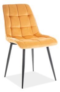 Scaun de sufragerie Charlie (galben + negru). Promo -8%. 1050298