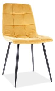 Scaun de sufragerie Marlana (Galben + Negru). Promo -7%. 1050509