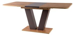 Masă de sufragerie extensibilă 136-176 cm Panteo (stejar wotan + hnedá) (pentru 4 până la 6 persoane). 1050728