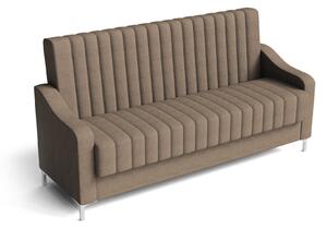Canapea Extensibilă 3 locuri AQUA, cu ladă de depozitare, 212x70x97 cm, Maro deschis