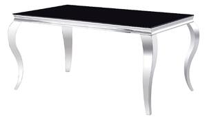Masă de sufragerie 150 cm Pria (negru + crom) (pentru 4 până la 6 persoane). Promo -6%. 1050746